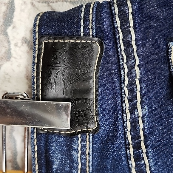 Silver Jeans Suki Mid Rise Straight Leg Dark Blue Wash 29W - Picture 10 of 16